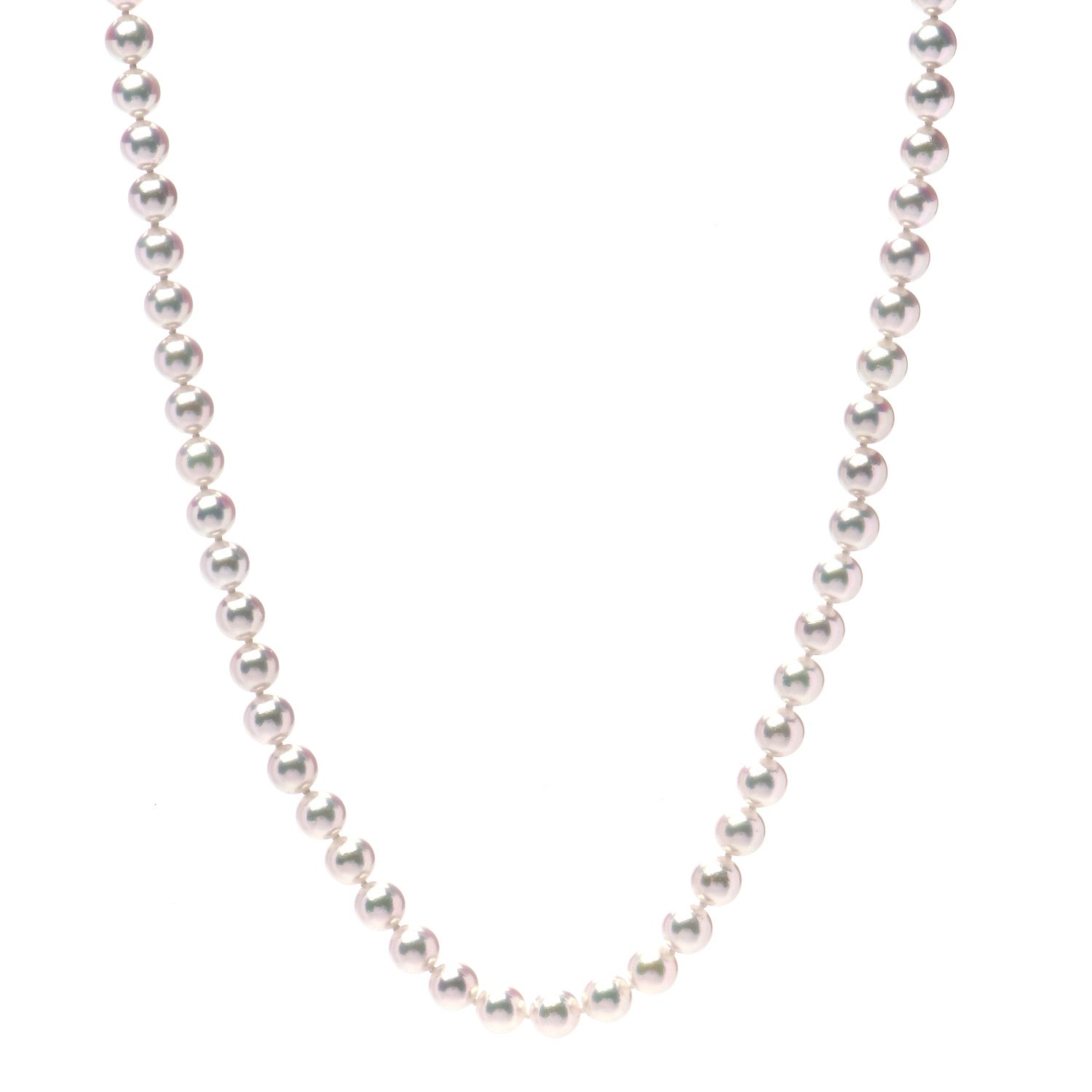 Mikimoto Sterling Silver Akoya Pearl 6.5-7mm Strand Necklace 18 1 of 6