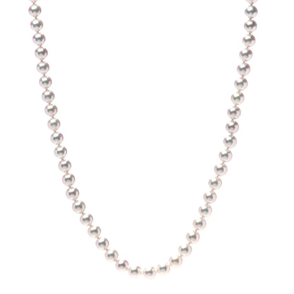 Mikimoto Sterling Silver Akoya Pearl 6.5-7mm Strand Necklace 18 1 of 6