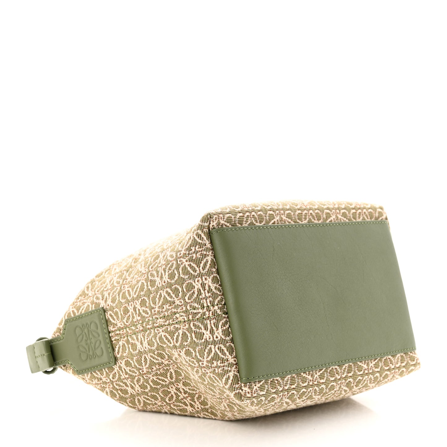 Jacquard Anagram Calfskin Small Cubi Bag Avocado Green