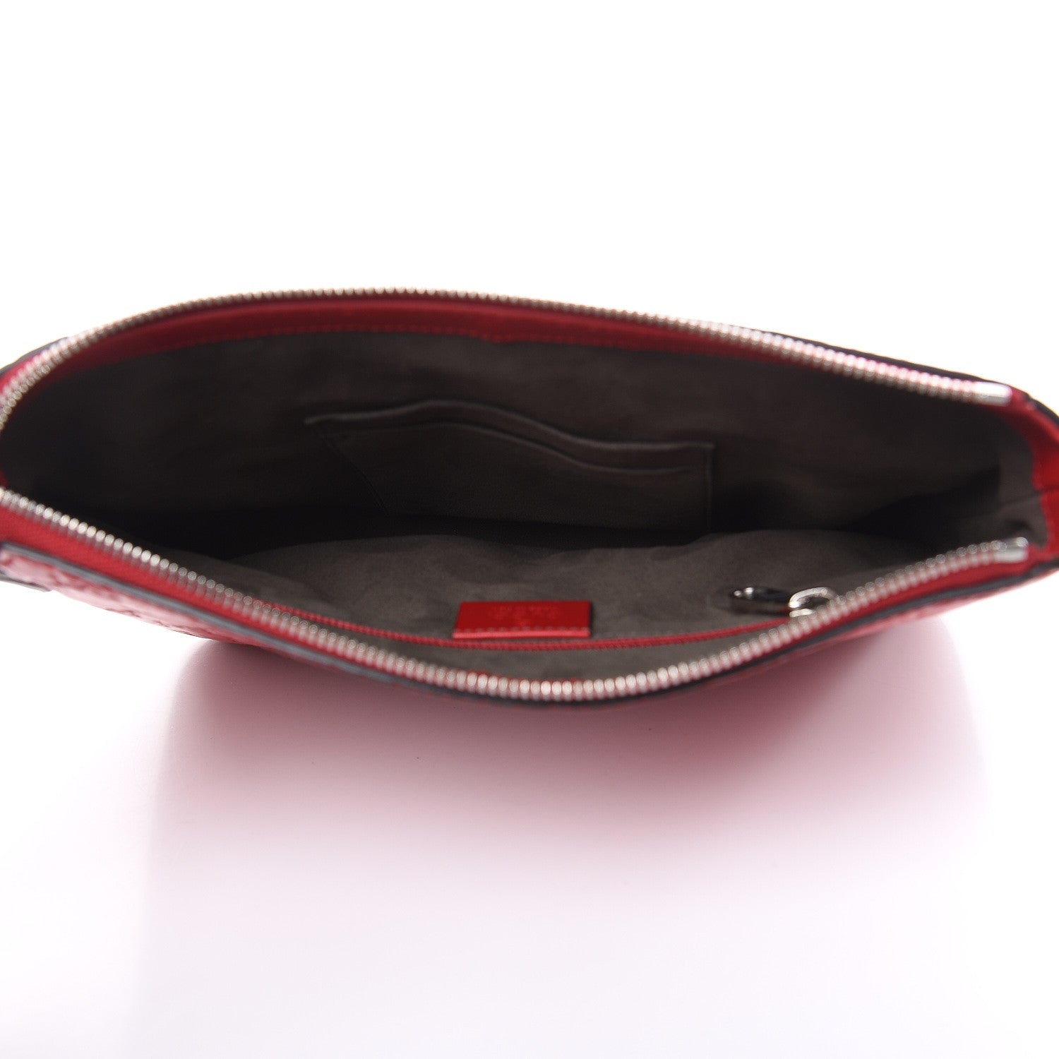 Gucci Guccissima Signature Small Messenger Bag Hibiscus Red 5 of 13
