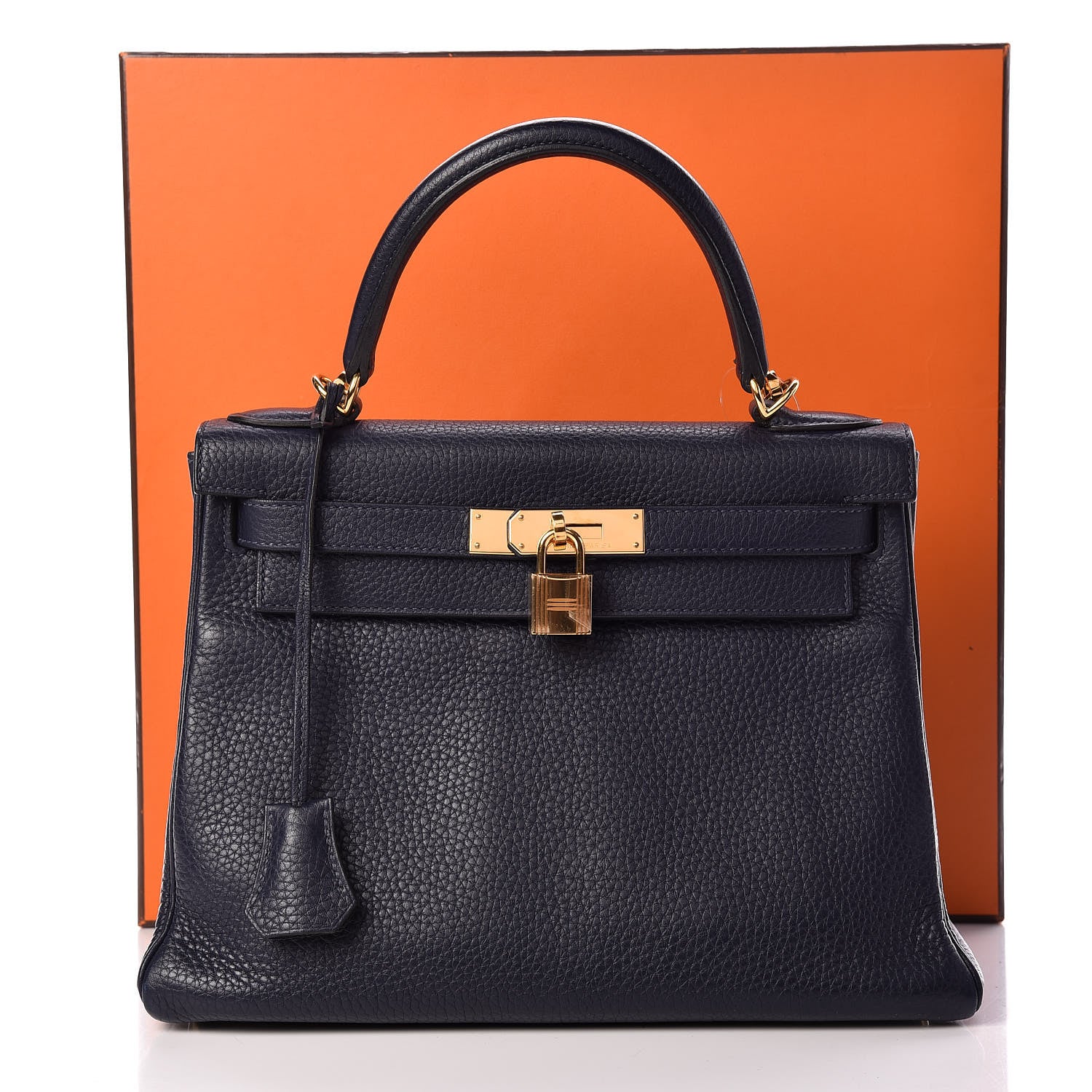 Hermes Taurillon Clemence Kelly Retourne 28 Bleu Nuit 37 of 37