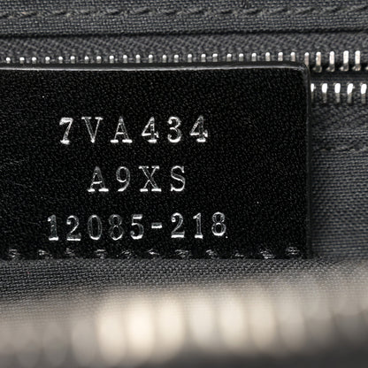 Fendi Glazed Fabric Vitello Liberty Century Logo FF 1974 Diagonal Belt Bag Black Sunflower 7 of 10