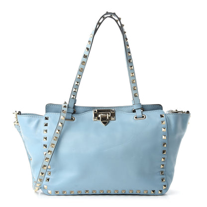 Valentino Garavani Vitello Small Rockstud Tote Sky Sorbet 1 of 11