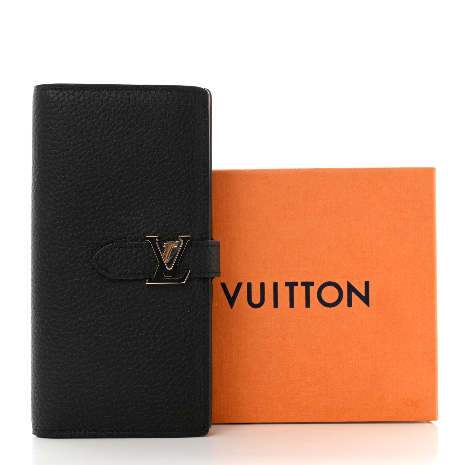 Louis Vuitton Taurillon LV Vertical Capucines Wallet Black Arizona 6 of 6