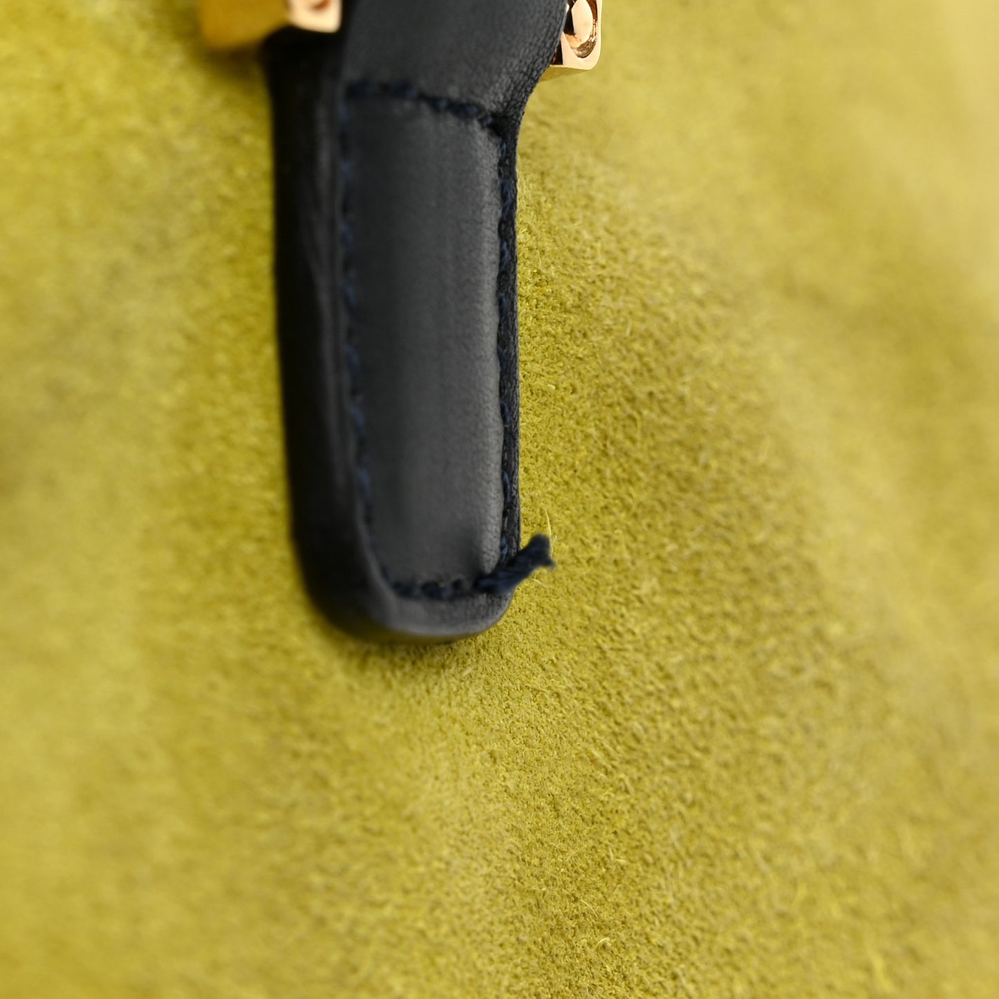 Suede Calfskin Amazona Yellow Black