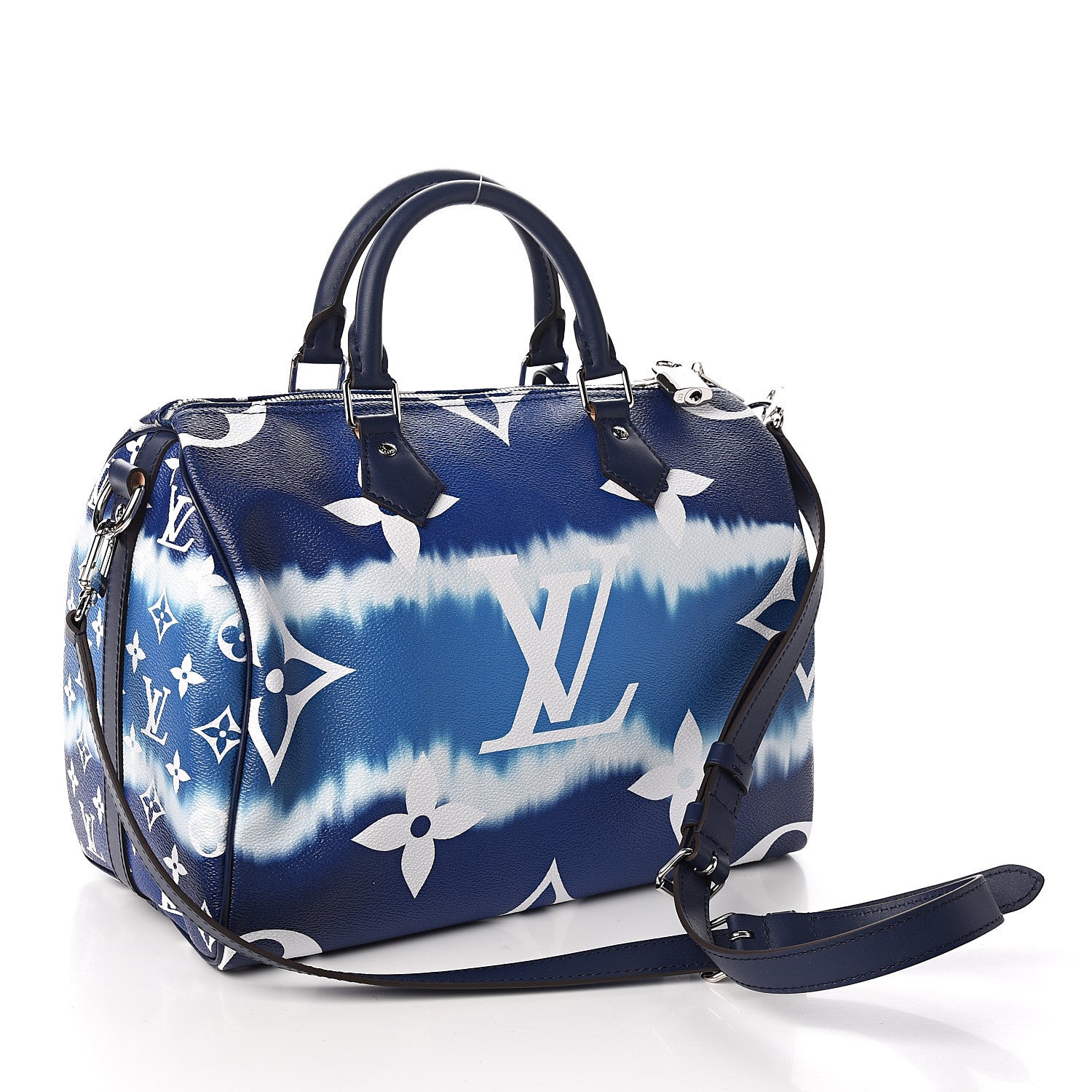 Louis Vuitton Monogram Escale Speedy Bandouliere 30 Blue 2 of 10