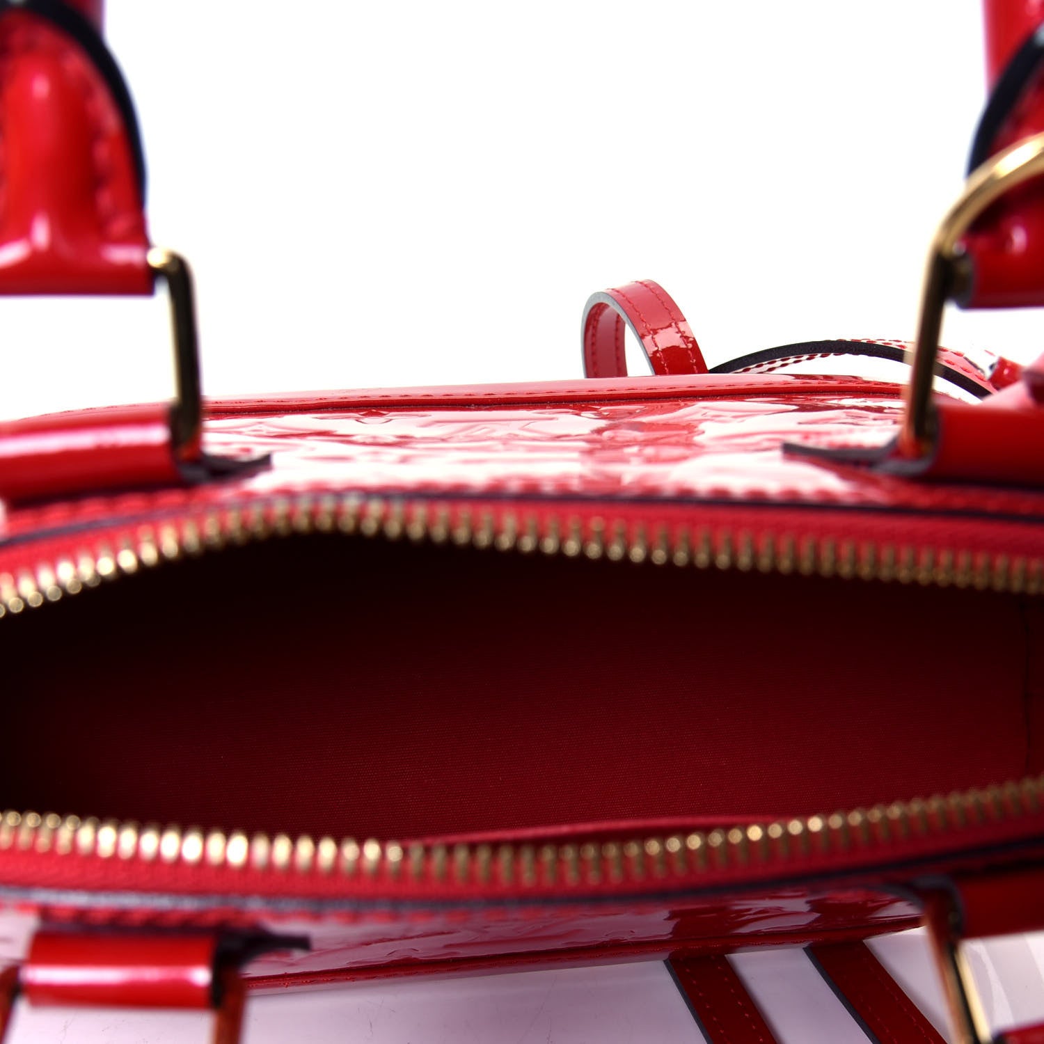 Louis Vuitton Vernis Alma BB Cherry 4 of 4