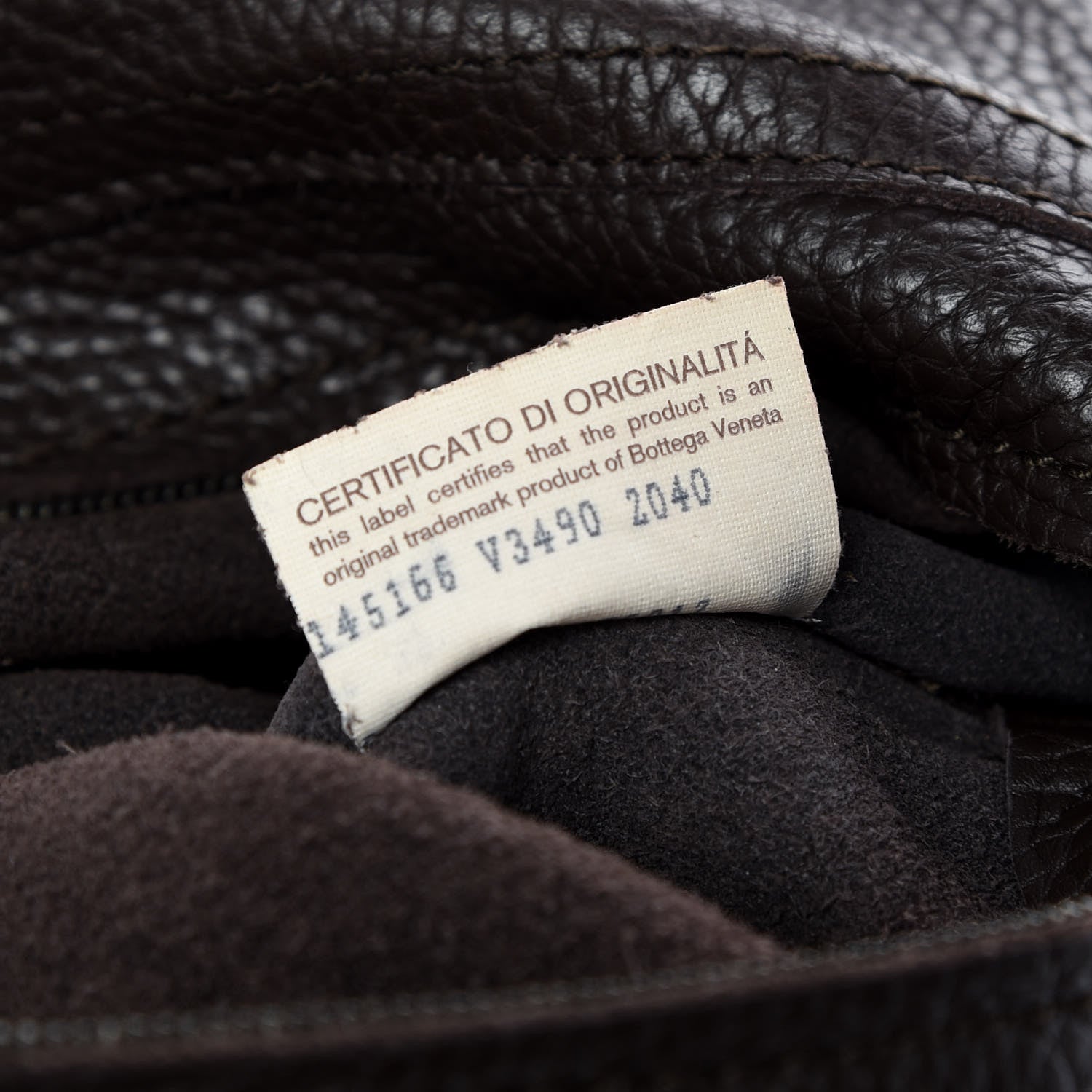 Bottega Veneta Grained Calfskin Tote Ebano 9 of 15