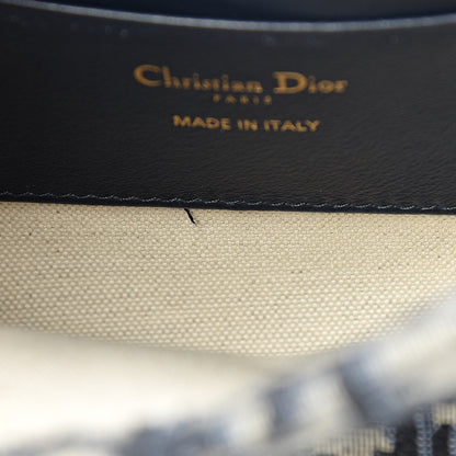 Christian Dior Oblique Zipped Pouch Clutch Blue 7 of 8