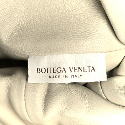 Bottega Veneta Metallic Crinkled Lambskin The Pouch Oversized Clutch Oro 7 of 11