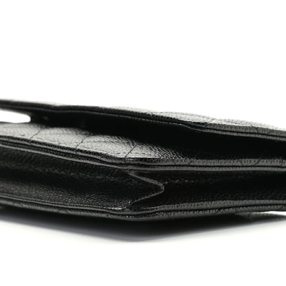 Chanel Caviar Quilted Wallet On Chain WOC Black 19 of 19
