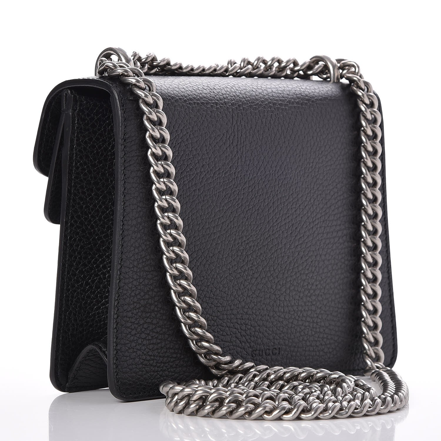 Gucci Calfskin Mini Dionysus Shoulder Bag Black 3 of 10
