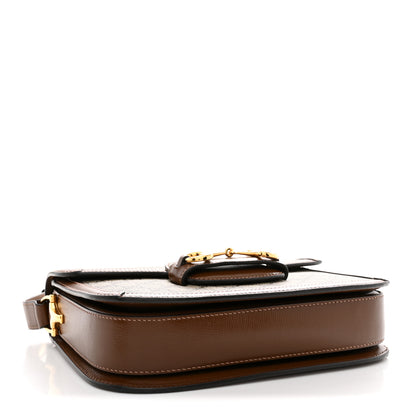 Gucci GG Supreme Monogram Horsebit 1955 Shoulder Bag Beige Brown Sugar 4 of 10