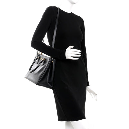 Prada Saffiano Medium Galleria Double Zip Tote Black 2 of 15