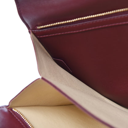 Celine Calfskin Blade Flap Burgundy 7 of 10