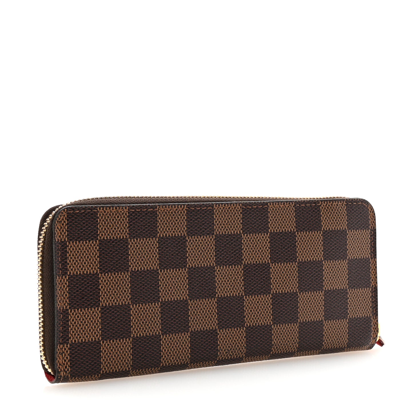 Damier Ebene Clemence Wallet Cherry