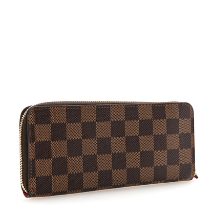 Louis Vuitton Damier Ebene Clemence Wallet Cherry 3 of 7