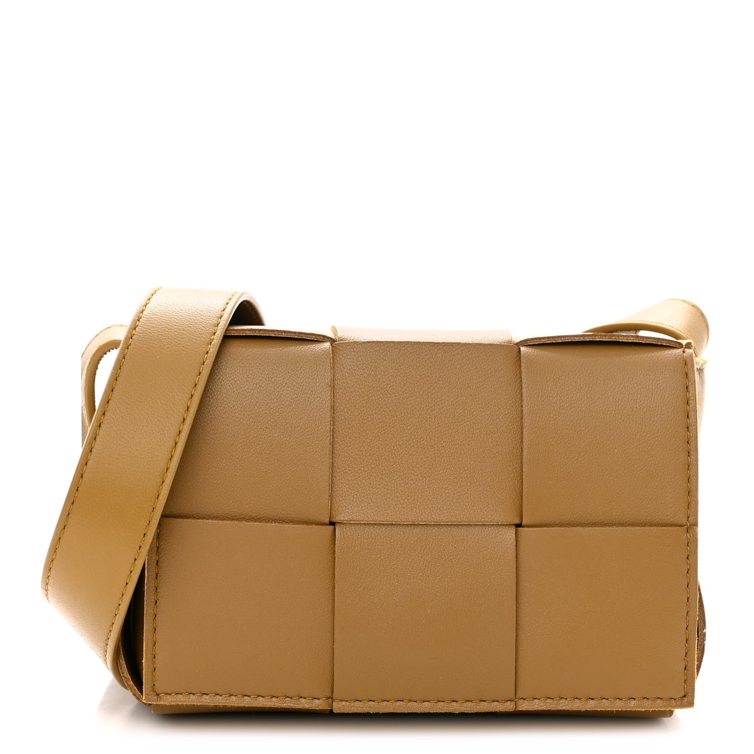 Bottega Veneta Lambskin Maxi Intrecciato Extra Mini Cassette Crossbody Bag Acorn 1 of 9