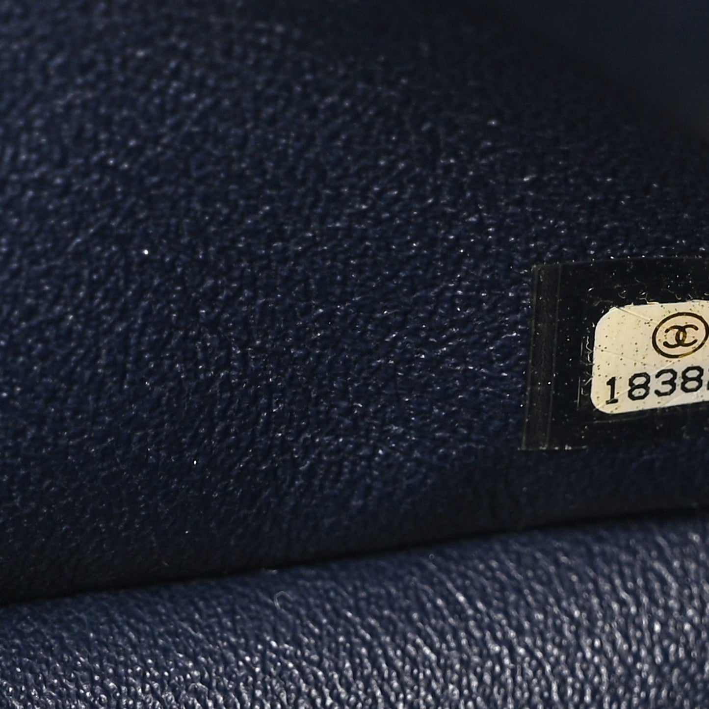 Caviar Quilted Jumbo Double Flap Navy Blue