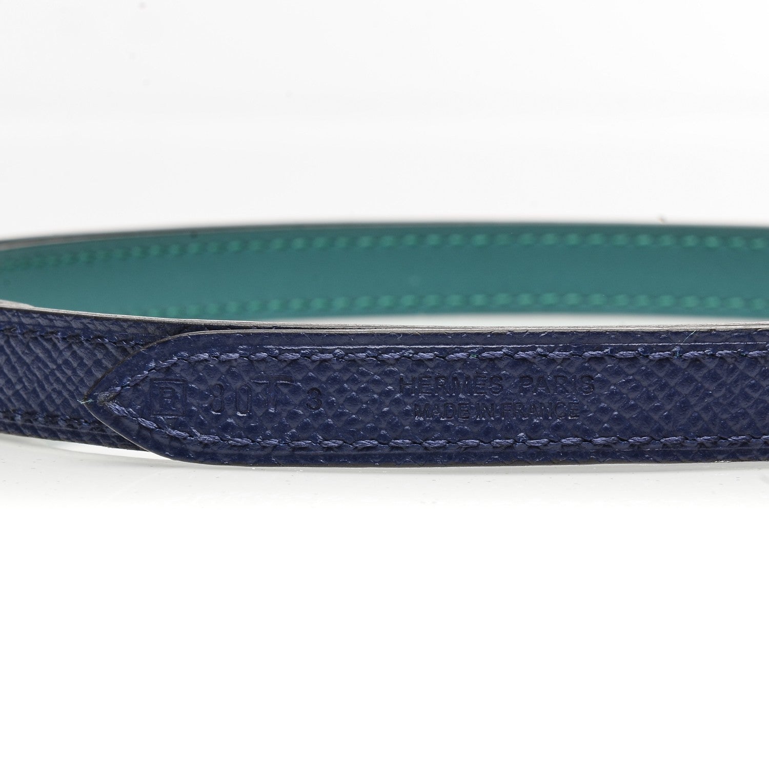 Hermes Swift Epsom13mm Focus Belt 80 Malachite Bleu Saphir 4 of 6