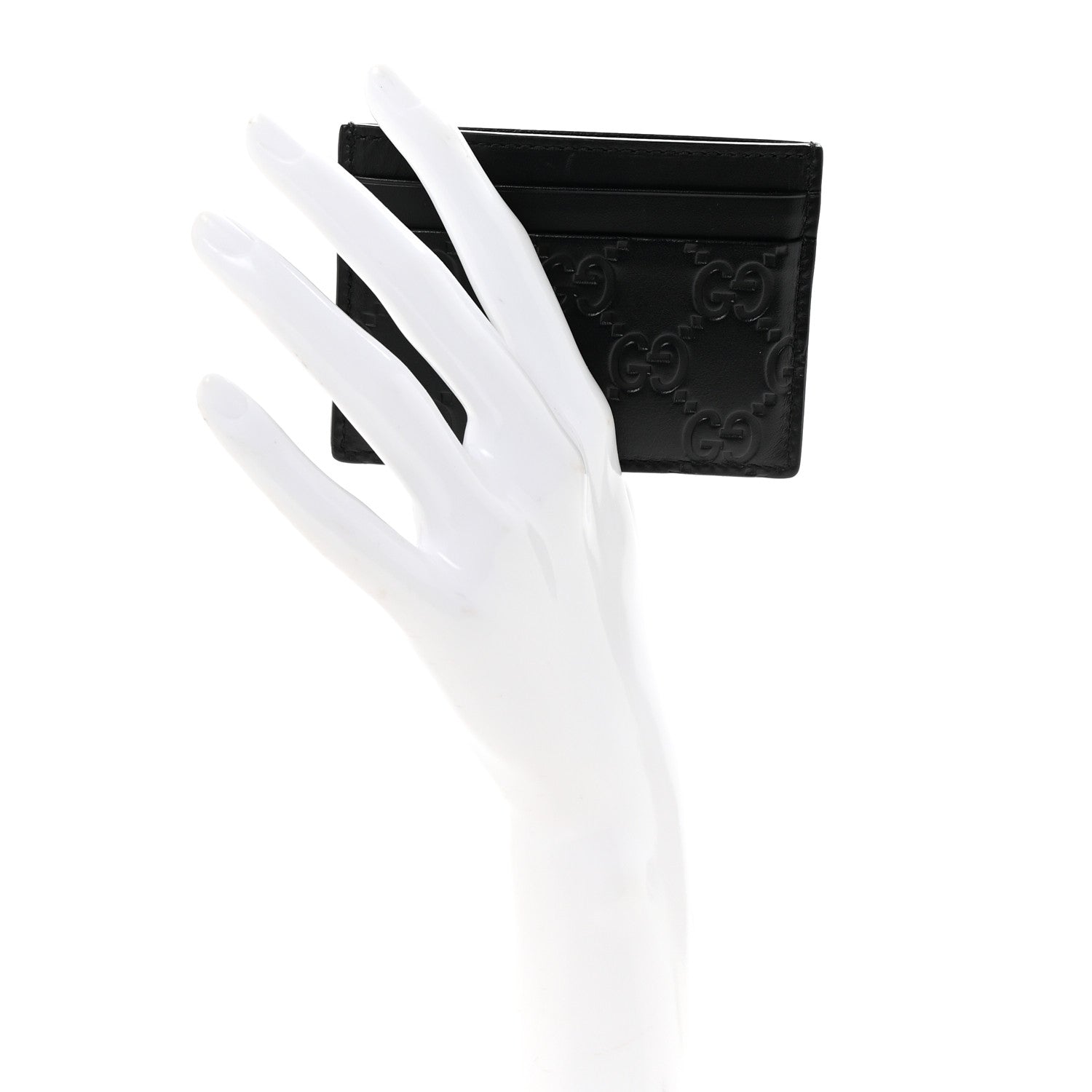 Gucci Guccissima Card Holder Black 2 of 7