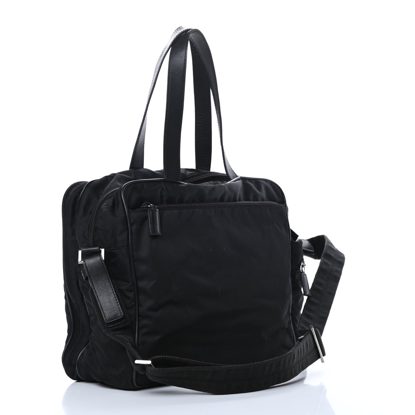 Tessuto Nylon Vela Diaper Bag Black