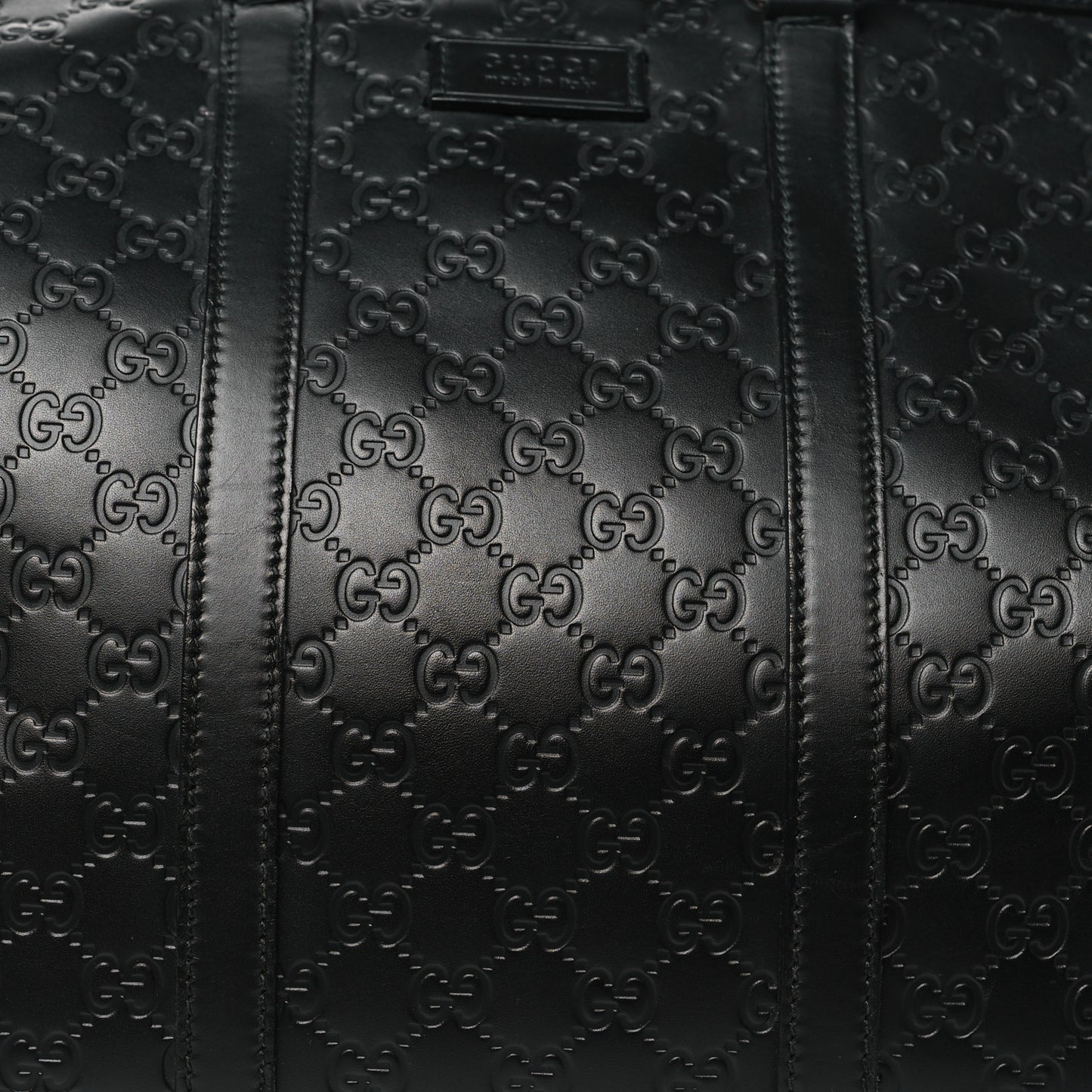 Guccissima Signature Medium Duffle Black