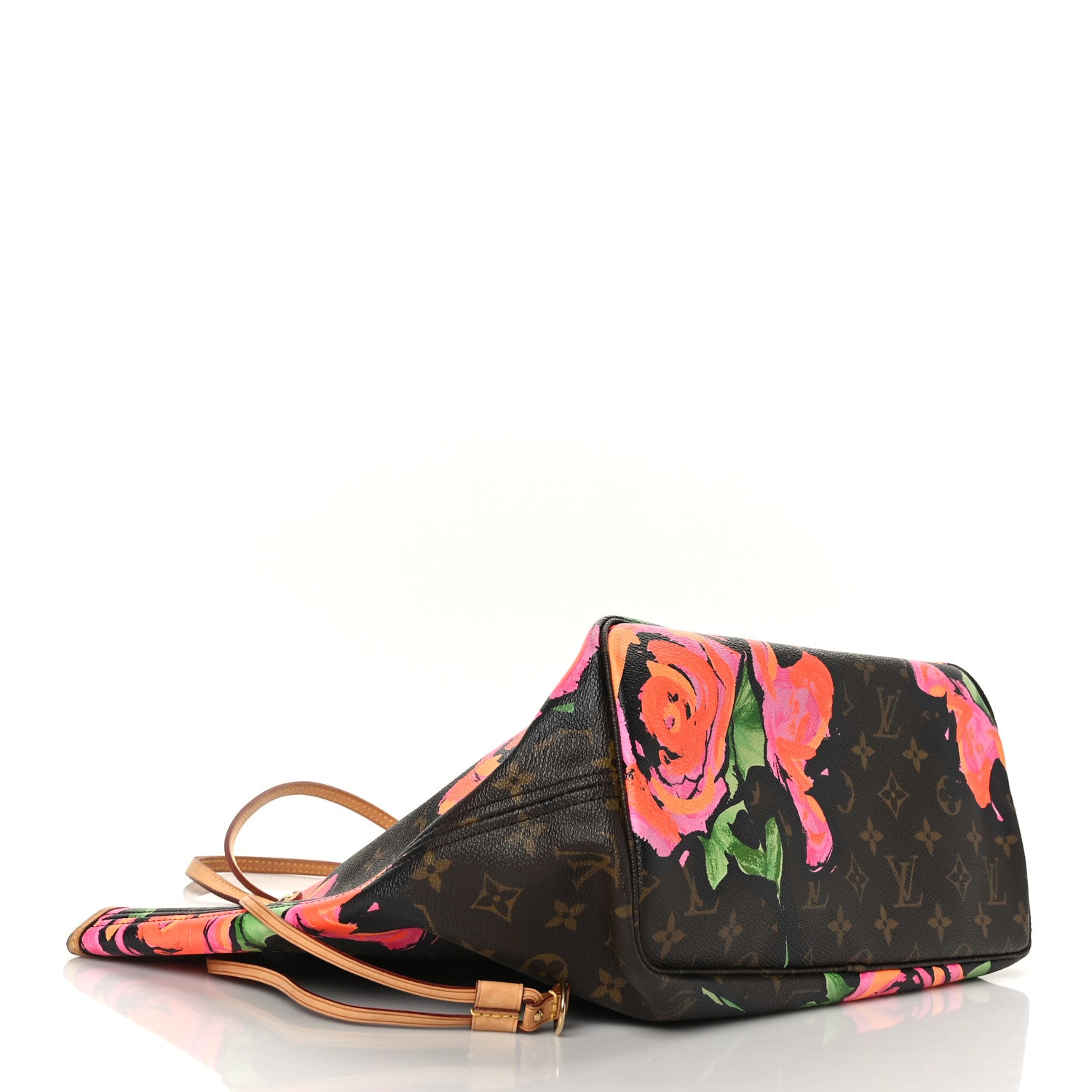 Louis Vuitton Monogram Roses Neverfull MM 3 of 8