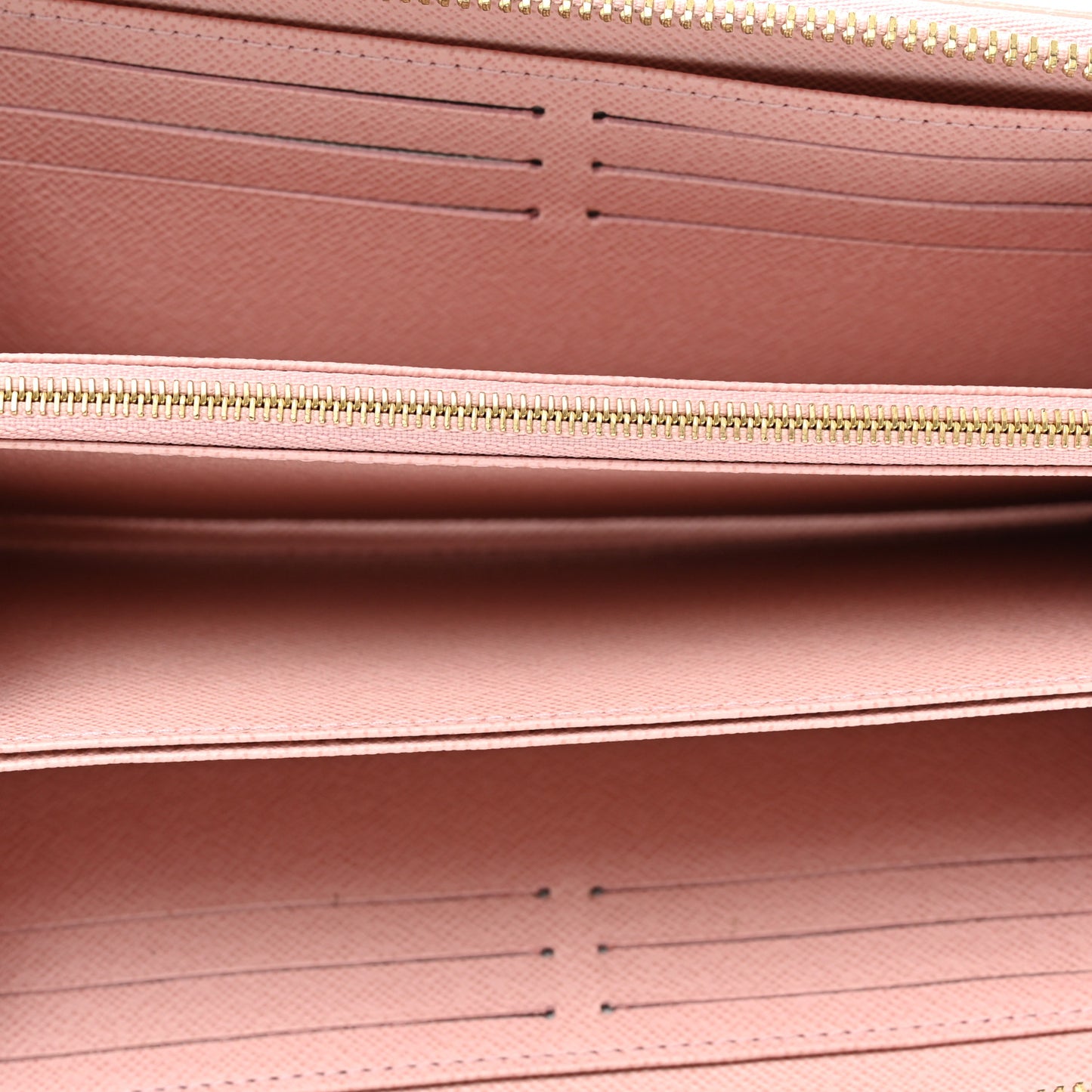 Damier Azur Zippy Wallet Rose Ballerine