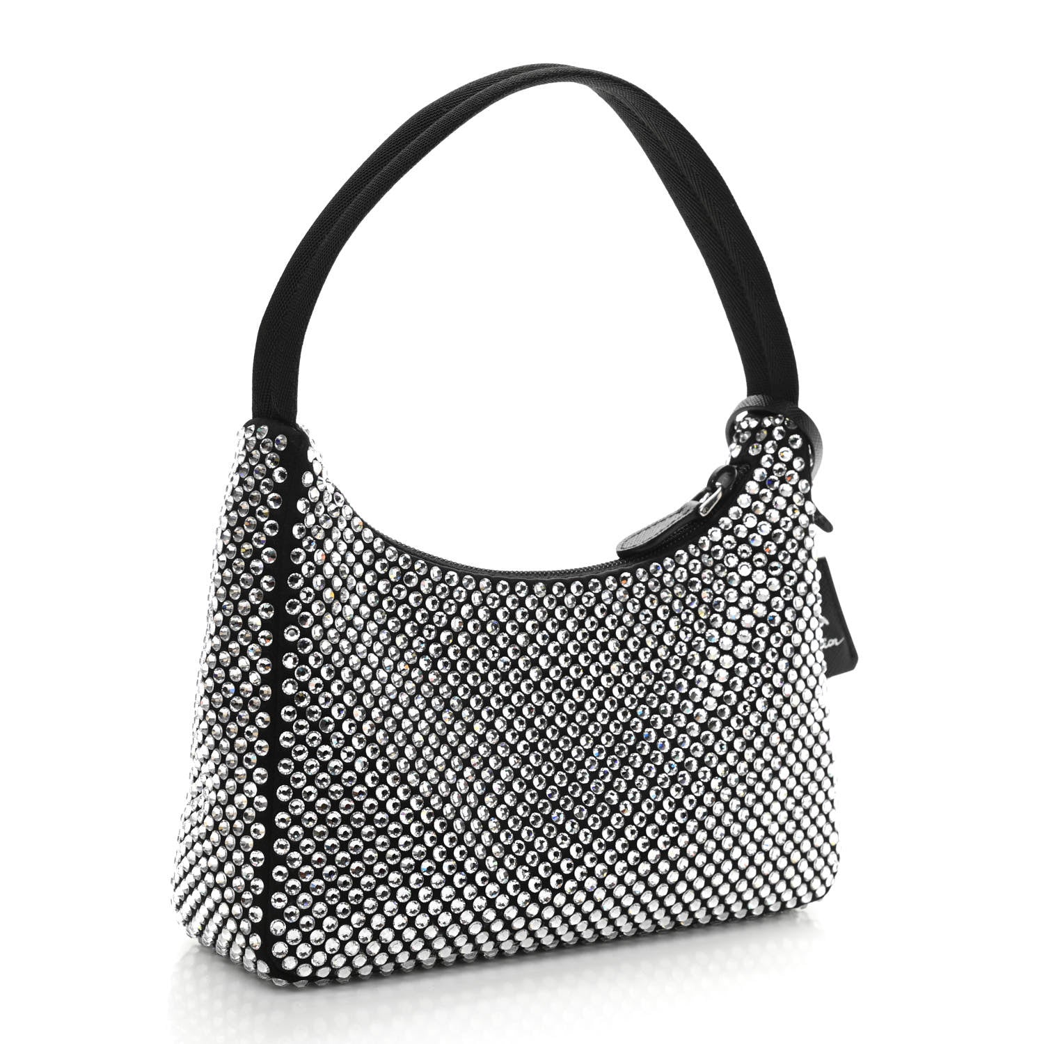 Prada Satin Crystal Mini Re-Edition 2000 Bag Cristal 3 of 9