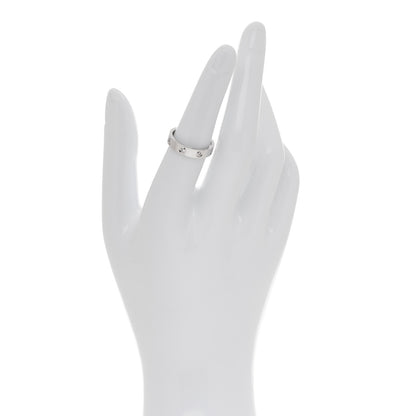 Cartier 18K White Gold 8 Diamond 4mm Wedding Band LOVE Ring 52 6 2 of 4