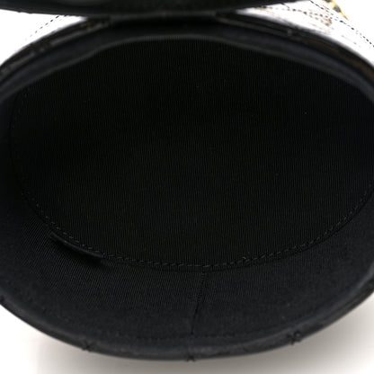 Chanel Patent Quilted Round Clutch With Chain Black 5 of 10