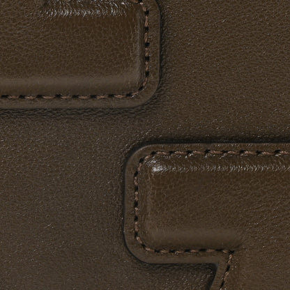Gucci Sakai Be Green Calfskin Diagonal Stitched Blondie Top Handle Bag Craclet Brown 7 of 9