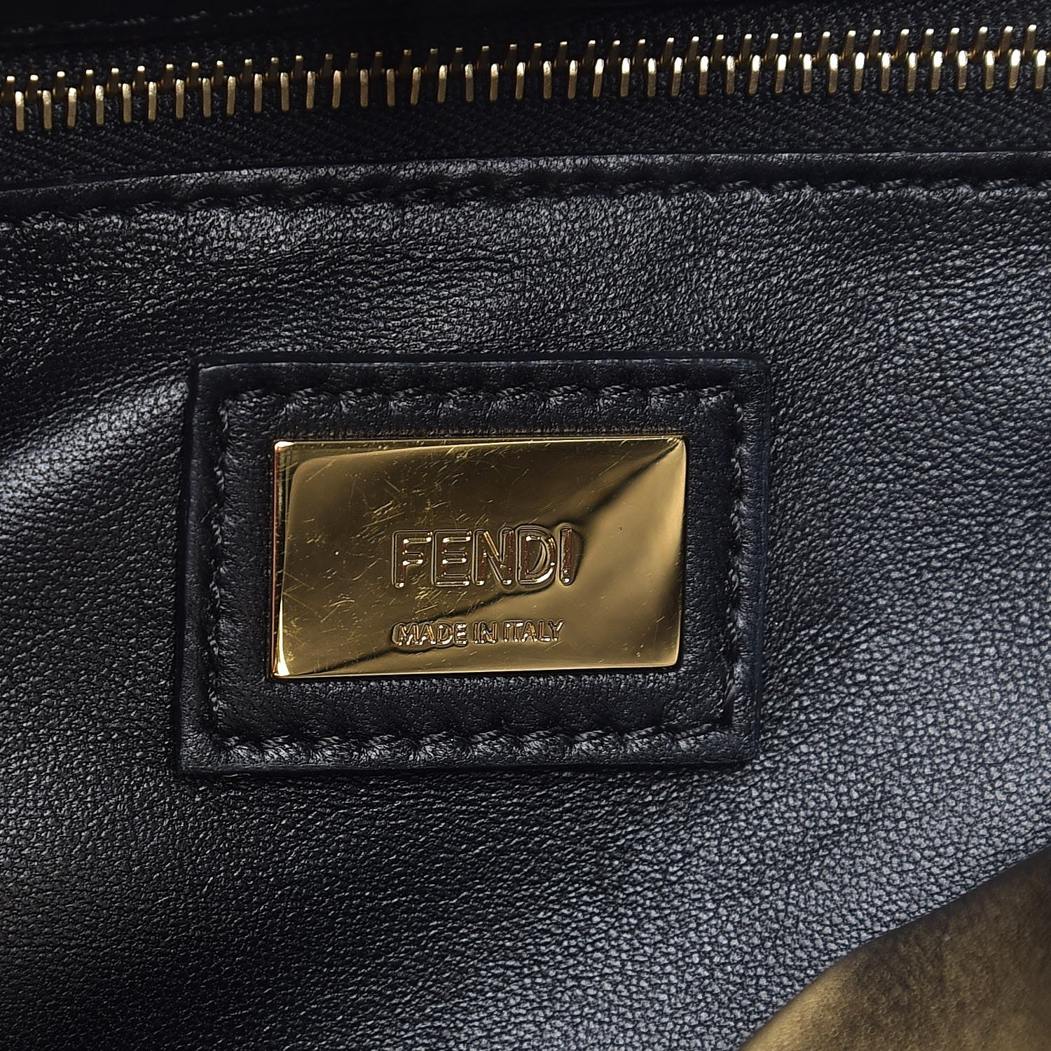 Fendi Nappa Mini Peekaboo Iconic Satchel Black 7 of 8