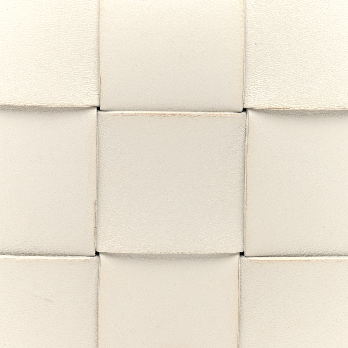 Lambskin Maxi Intrecciato Cassette Crossbody Bag White