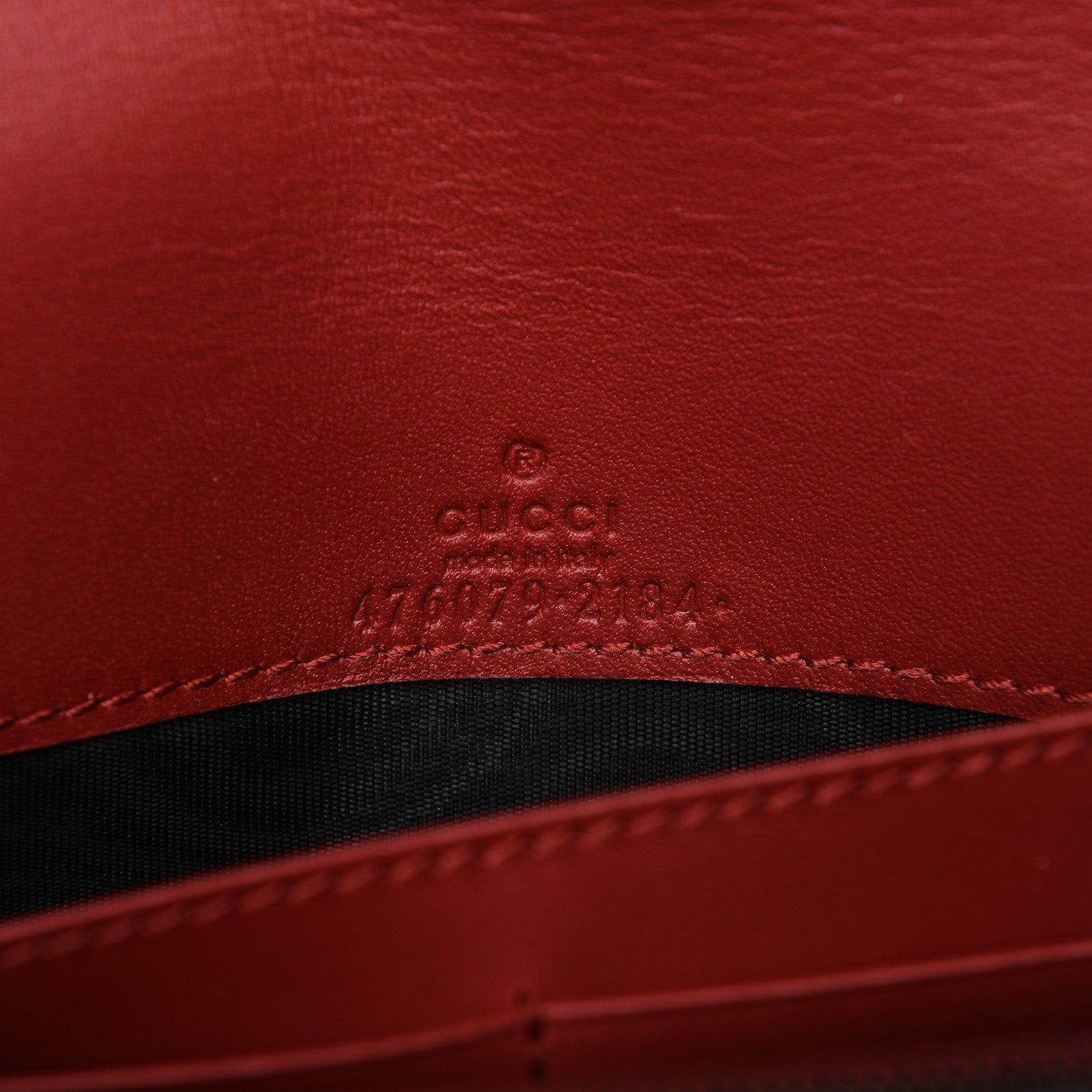 Gucci Calfskin Queen Margaret Chain Wallet Blue Agata Hibiscus Red Mystic White 7 of 18