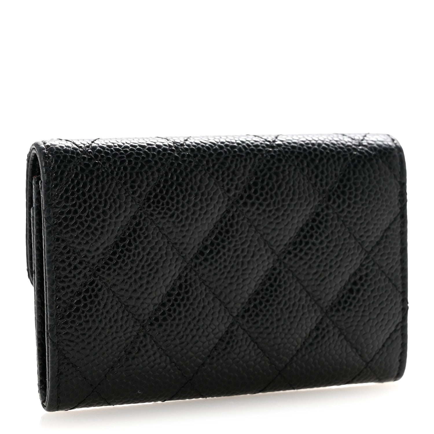 Chanel Caviar Quilted Flap Card Holder Black 3 of 10