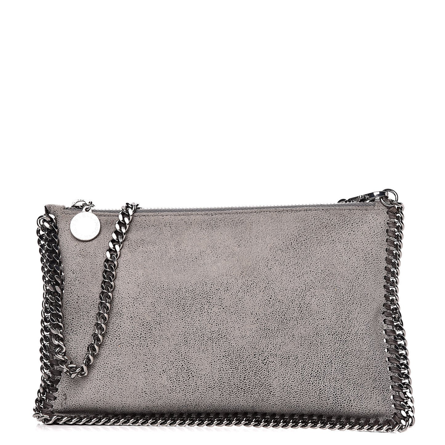 Shaggy Deer Falabella Clutch Light Grey