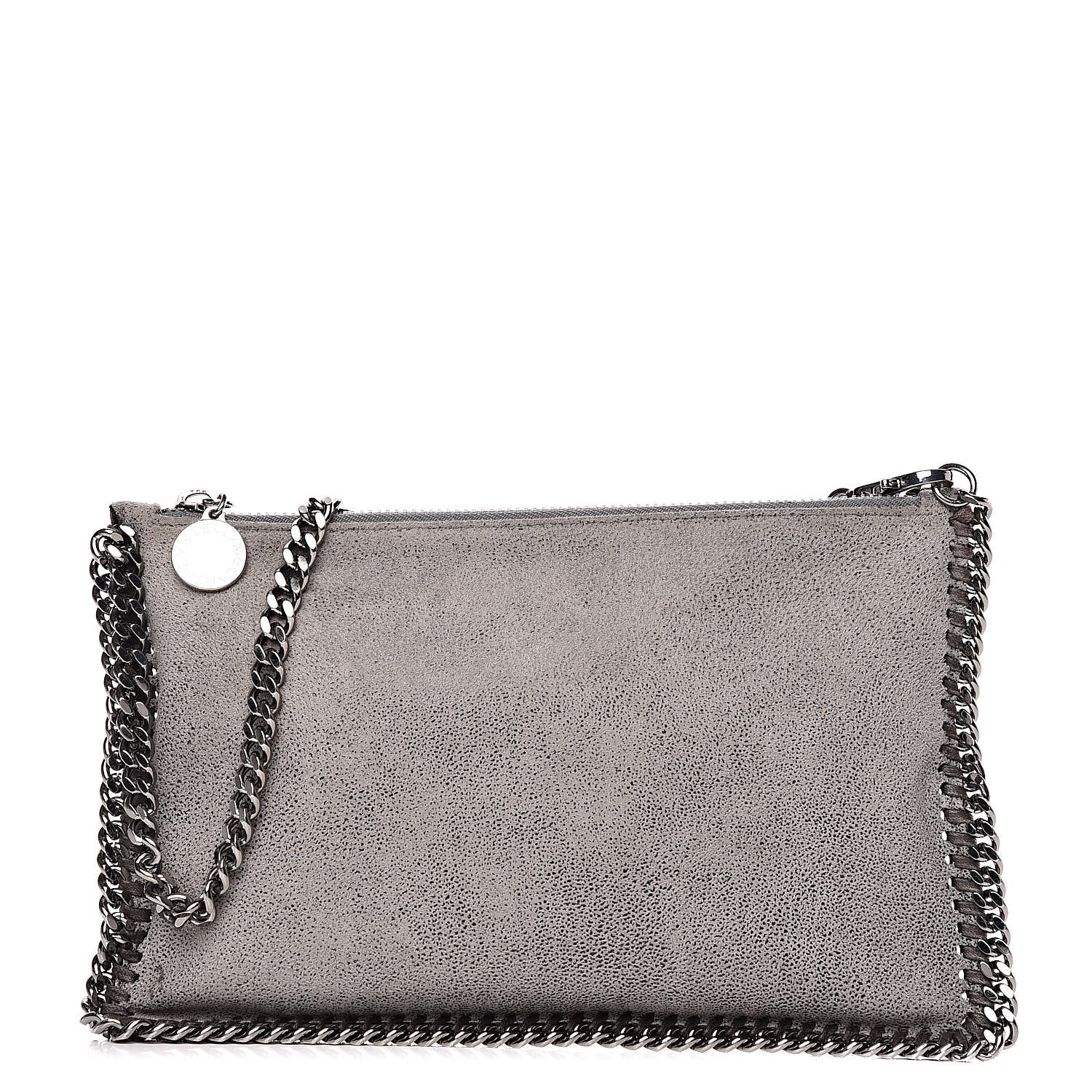 Stella McCartney Shaggy Deer Falabella Clutch Light Grey 1 of 9