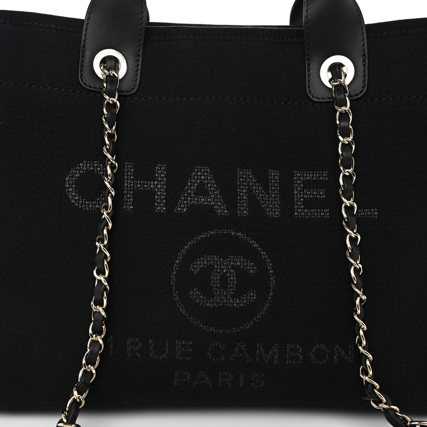 Chanel Mixed Fibers Small Deauville Tote Black 9 of 13