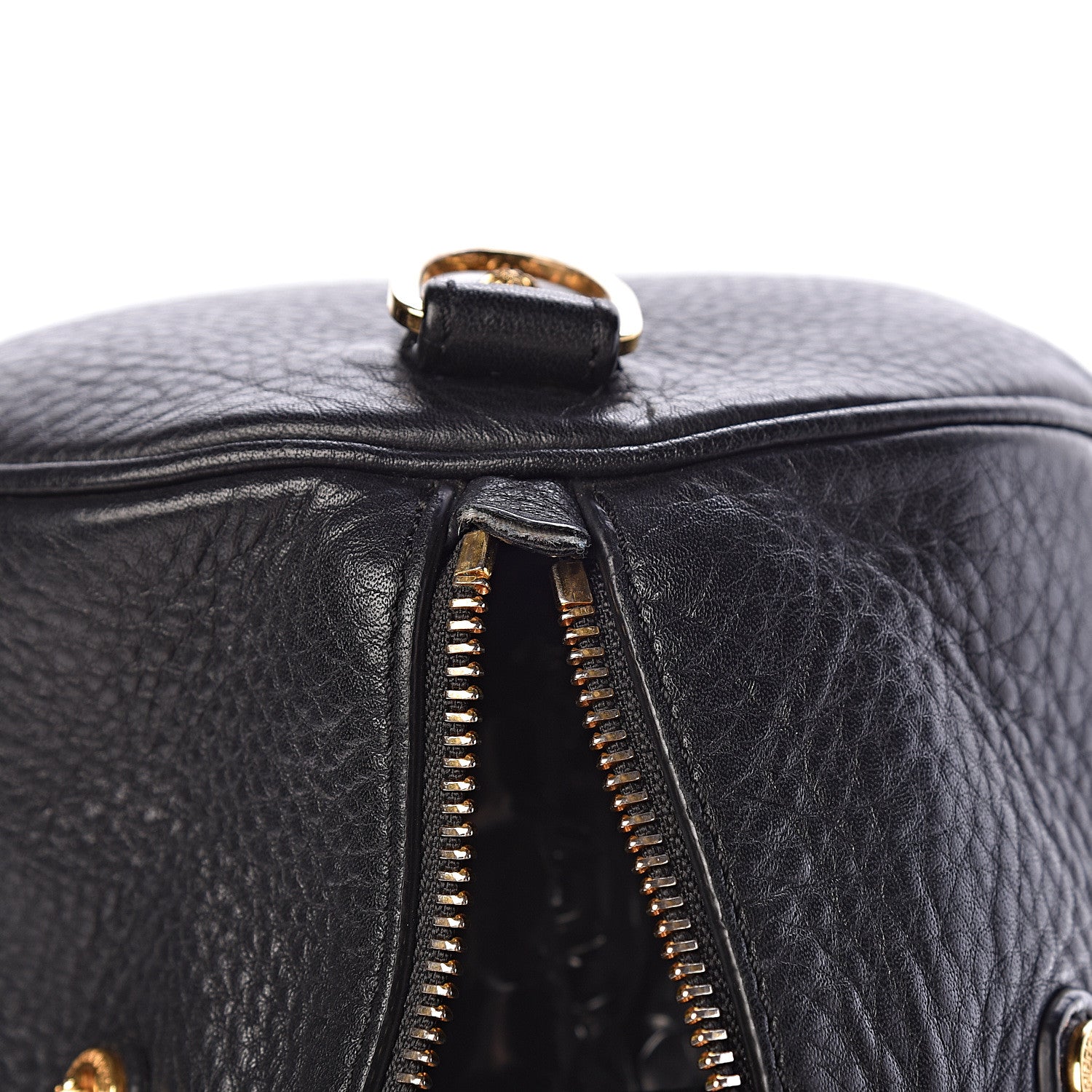 Versace Cervo Embossed Vitello Signature Duffle Bag Black 18 of 18