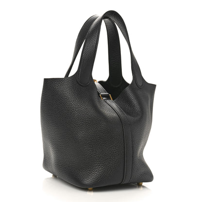Hermes Taurillon Clemence Picotin Lock 18 PM Black 2 of 8