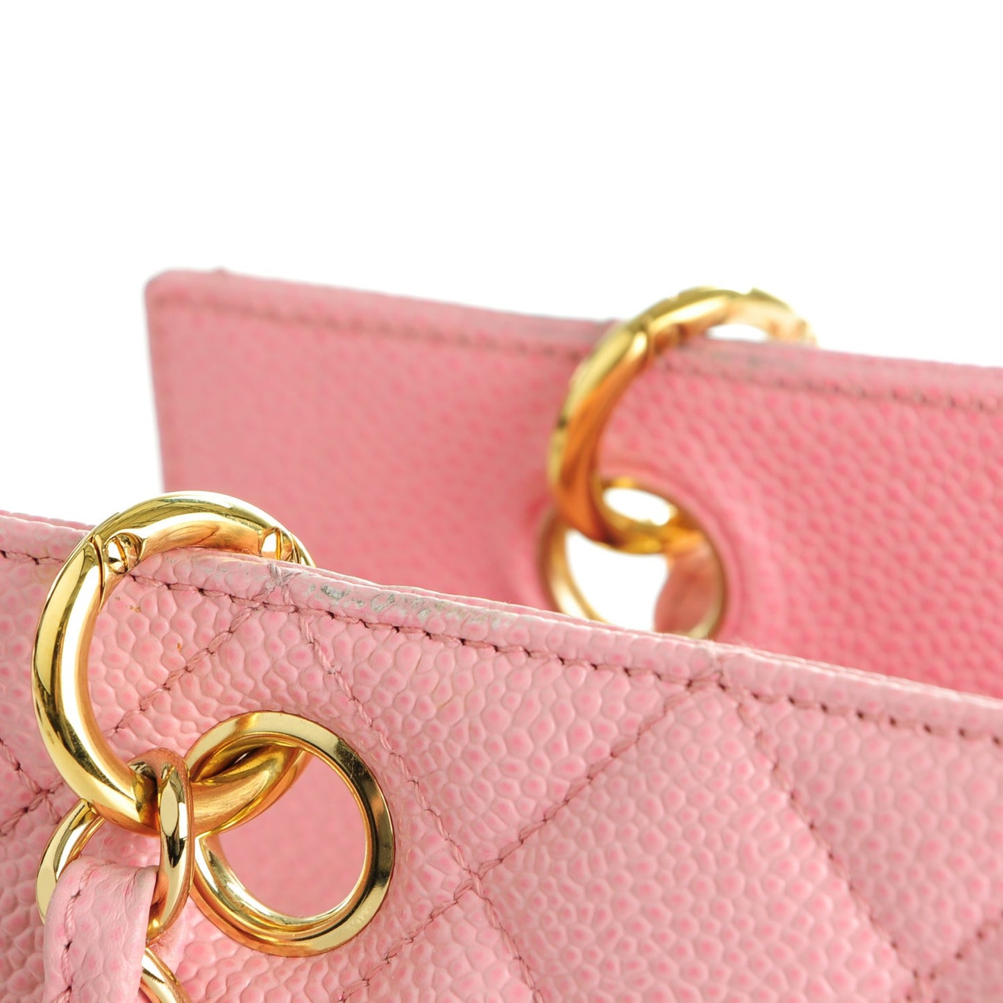 Caviar Quilted Petit Timeless Shopping Tote PTT Pink