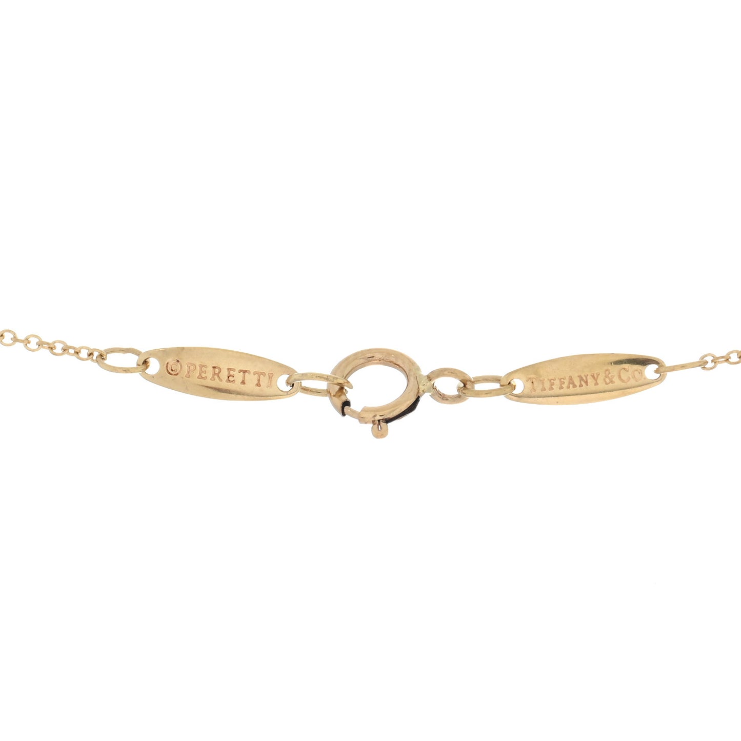 18K Yellow Gold Elsa Peretti Letter D Pendant Necklace