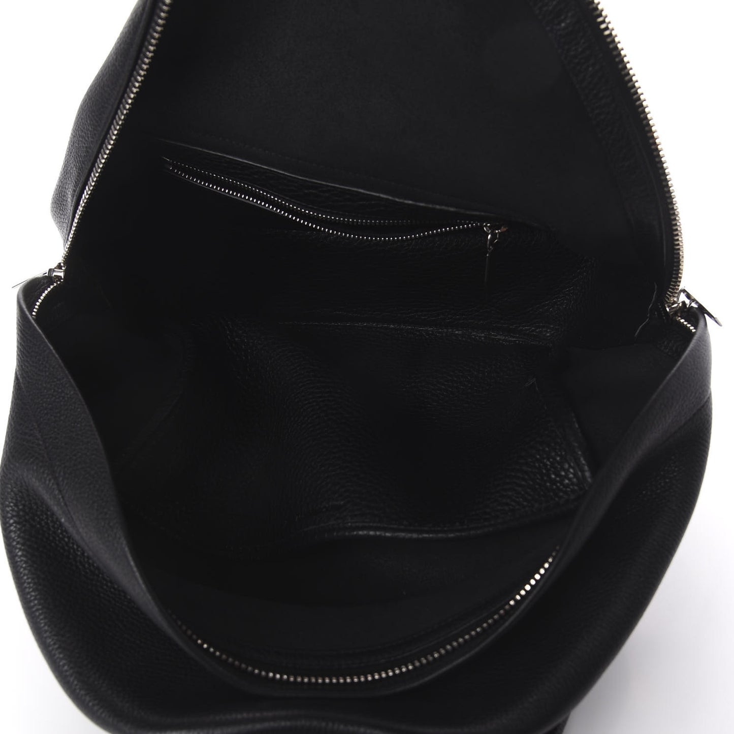 Pebbled Calfskin Icon Backpack Black