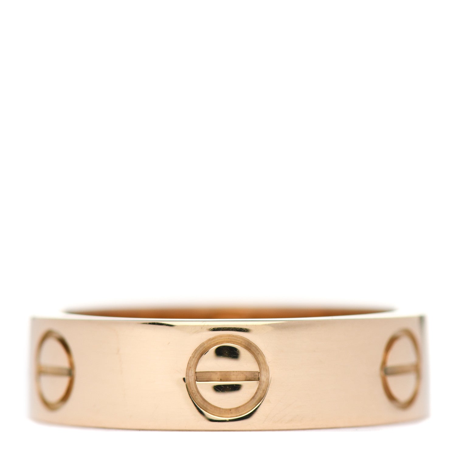Cartier 18K Yellow Gold 5.5mm LOVE Ring 55 7.25 1 of 4