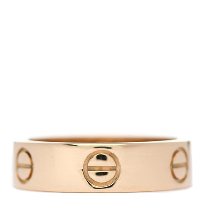 Cartier 18K Yellow Gold 5.5mm LOVE Ring 55 7.25 1 of 4