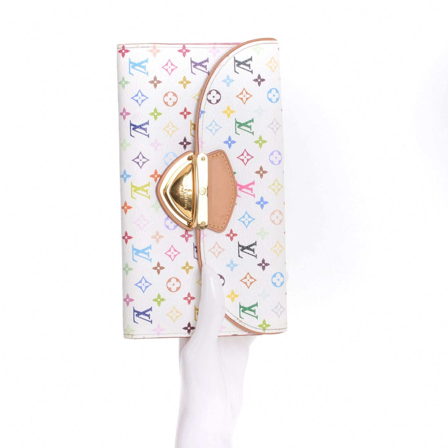 Monogram Multicolor Eugenie Wallet White