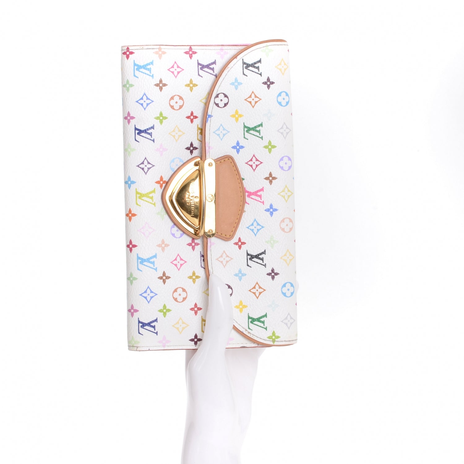 Louis Vuitton Monogram Multicolor Eugenie Wallet White 2 of 8
