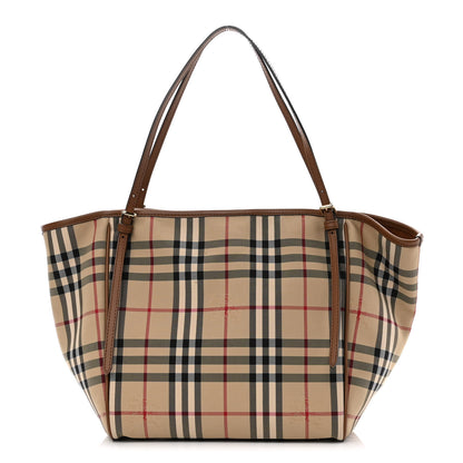 Burberry Horseferry Check Small Canterbury Tote Tan 1 of 10